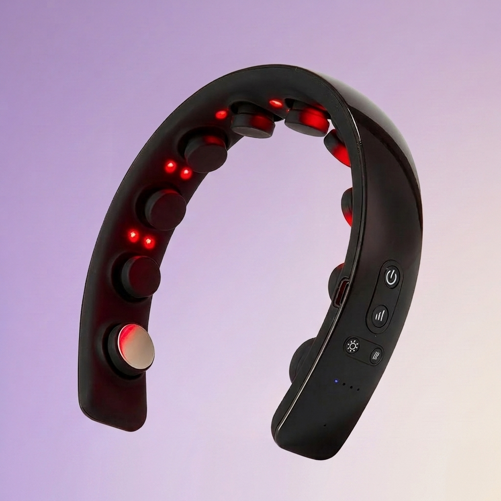 ScalpAura™ Red Light Therapy & Scalp Massage Headband